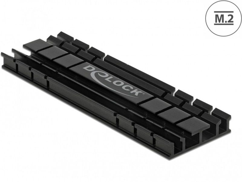 Delock - 18285 - Koellichaam - Zwart - Aluminium, 70 mm voor M.2-module