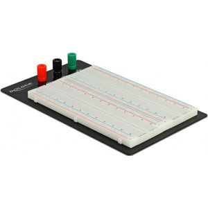 Breadboard met 1260/400 insteekpunten en bodemplaat / zwart/wit