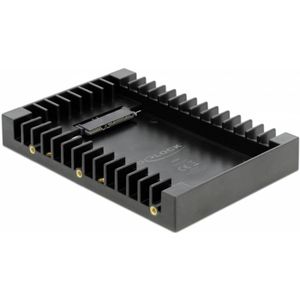 Delock 3.5″ Einbaurahmen für 2.5″ SATA Laufwerk schwarz Bevestigingsframe voor 2,5 inch harde schijf