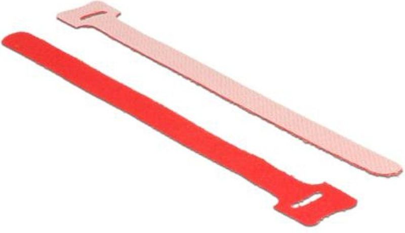 Klettverschluss - 150 mm - Rot - Delock