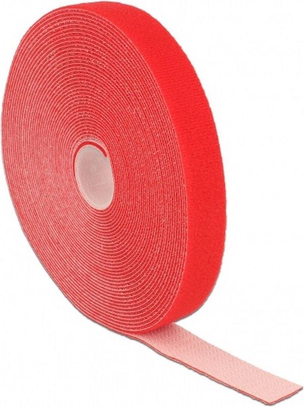 Klittenband - Rood - 20mm - 10 Meter - Nylon en Polyester