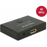 Delock DisplayPort 2-1 schakelaar bidirectioneel 4K 60 Hz