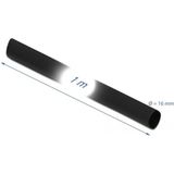 Krimpkous - 1m - 16mm naar 8mm - Zwart