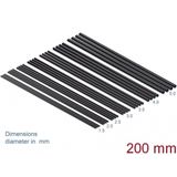 Delock - Warmte Krimpbuisset - Zwart - 28 Stuks - 200 mm