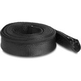 Delock - Gevlochten Slang - Kabelorganisatie - Zwart - Polyester - 5 m
