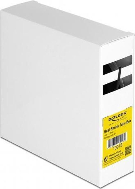 Delock - Krimpkous - Zwart - Polyolefine - 15 m