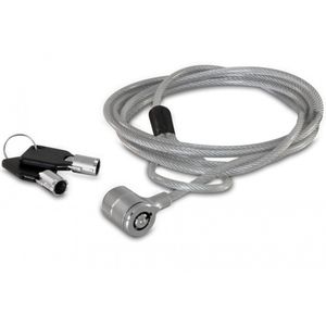 Delock - 20595 - Laptopbeveiligingskabel - Zilver - Staalkabel - 1,8 m
