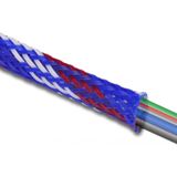 Kabelslang - Gevlochten - Zwart - 2 Meter - Hittebestendig