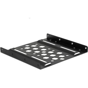 Premium 2,5'' HDD/SSD naar 3,5'' slot montage frame / aluminium / zwart