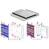 Premium 2,5'' HDD/SSD naar 3,5'' slot montage frame / aluminium / zilver