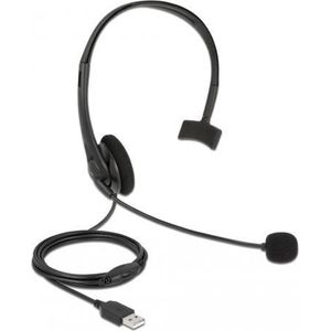 DeLOCK 27177 Hoofdtelefoon/Headset USB Type-A Zwart