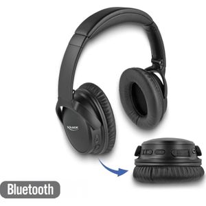 Delock Draadloze Over-Ear Hoofdtelefoon Bluetooth 5.0 Zwart (Geen ruisonderdrukking, 20 h, Draadloze), Koptelefoon, Zwart
