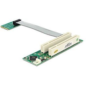 Delock - Riser Kaart - Accessoires voor Moederborden - Flexibele Kabel - 2 x PCI 32 Bit
