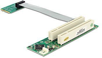Delock - Riser Kaart - Accessoires voor Moederborden - Flexibele Kabel - 2 x PCI 32 Bit