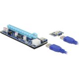 Delock - 41426 - Riser Card - PCI Express x1 > x16 - 60cm USB-kabel