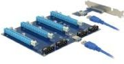Delock - 41427 - Riser Card PCI Express x1 naar 4 x PCIe x16 - Inclusief 60cm USB-kabel