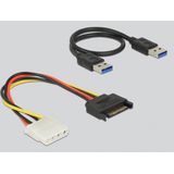 Delock - PCI Express Riser Kaart - Zwart - Geschikt voor M.2 Key B of Key M Slot