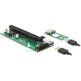 Delock - PCI Express Riser Kaart - Zwart - Geschikt voor M.2 Key B of Key M Slot