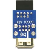 Delock - USB Pin Header - 2 x USB 2.0 - Zwart - Voor Moederbord