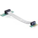 Delock - Riser Card PCI Express X1 - Flexibele Kabel - Compact Ontwerp