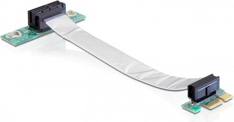 Delock - Riser Card PCI Express X1 - Flexibele Kabel - Compact Ontwerp