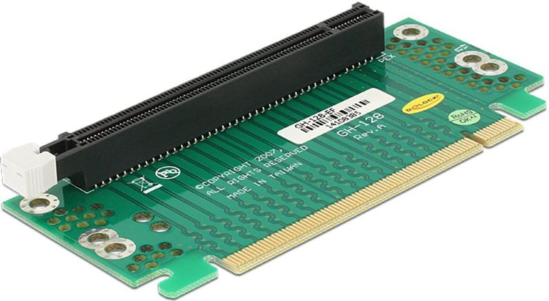 Delock - Riser Card - PCI Express x16 > x16 - Voor HTPC - Rechtse Invoeging