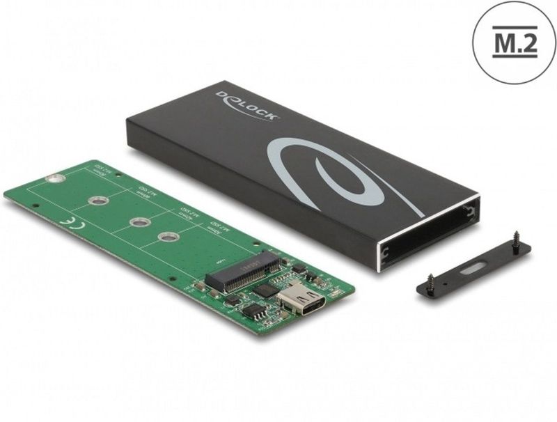 Delock External Enclosure for M.2 SATA SSD with USB Type-C™ female