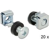 19'' / 10'' Rack montage schroeven set - 20 stuks