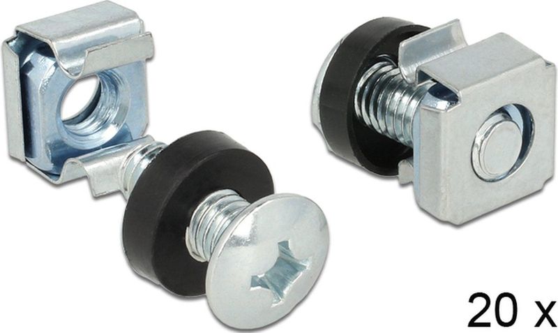 19'' / 10'' Rack montage schroeven set - 20 stuks
