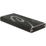 DeLOCK Externe Behuizing - M.2 SSD - USB 3.1 - Zwart