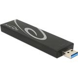 DeLOCK externe behuizing voor M.2 SSD (max. 80mm) - USB3.1 / zwart