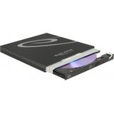 DeLOCK - Externe Behuizing - Zwart - Voor Ultra Slim SATA Drives 9.5 mm - USB Type-C