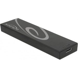 DeLOCK Externe Behuizing - M.2 SSD - USB 3.1 - Zwart