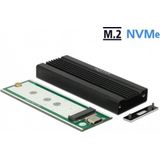 DeLOCK Externe Behuizing Voor M.2 NVMe PCIe SSD - USB 3.1 - Zwart