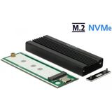 DeLOCK Externe Behuizing Voor M.2 NVMe PCIe SSD - USB 3.1 - Zwart