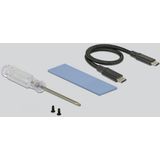 DeLOCK Externe Behuizing Voor M.2 NVMe PCIe SSD - USB 3.1 - Zwart
