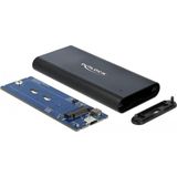 Delock - M.2 PCIe NVMe SSD Behuizing - USB Type-C - Metalen - 10 Gbps