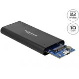 Delock - M.2 PCIe NVMe SSD Behuizing - USB Type-C - Metalen - 10 Gbps