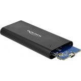 Delock - M.2 PCIe NVMe SSD Behuizing - USB Type-C - Metalen - 10 Gbps