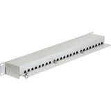 Delock - 19 Inch Patch Panel - Grijs - 24x RJ45 - CAT6 - STP - 1U