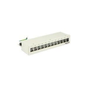 Desktop Patch Panel voor 12 Keystone modules / grijs