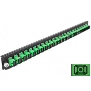 19 inch splice doos front panel 24 poort Sc simplex groen