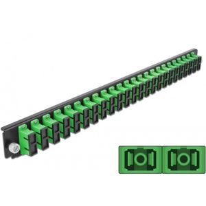 Delock 19��″ Splice Box Front Panel 24 port SC Duplex green