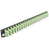 19 inch splice doos voorpanel 24 poort lc quad limegreen