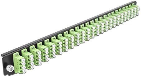 19 inch splice doos voorpanel 24 poort lc quad limegreen