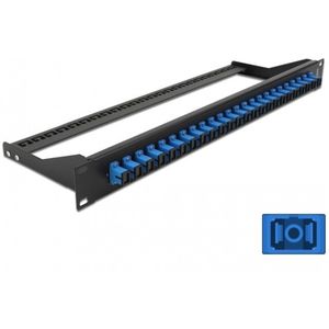 Delock - 19 Inch - Fiber Patch Panel - Blauw - 24 x SC Simplex Vrouwelijk