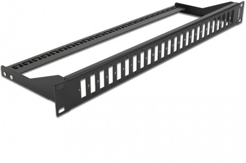 Delock - 19 Inch - Patch Panel - Zwart - 24 x SC Duplex / LC Quad Installatieruimtes
