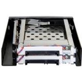 Premium - 2x 2,5'' SATA HDD/SSD naar 3,5'' HDD - Mobiele Rack - Zwart - Geschikt voor 2 interne 2,5 inch HDD's/SSD's