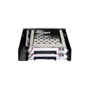 Premium - 2x 2,5'' SATA HDD/SSD naar 3,5'' HDD - Mobiele Rack - Zwart - Geschikt voor 2 interne 2,5 inch HDD's/SSD's
