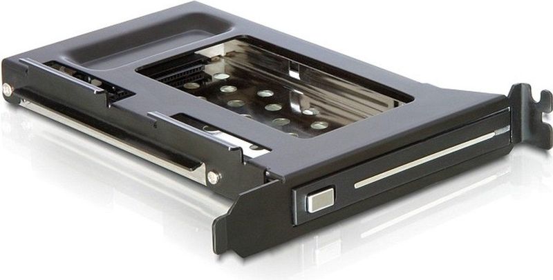 Premium - 2,5'' SATA HDD/SSD naar PCI/PCIe Mobile Rack - Zwart - Geschikt voor 2,5 inch SATA HDD's en SSD's